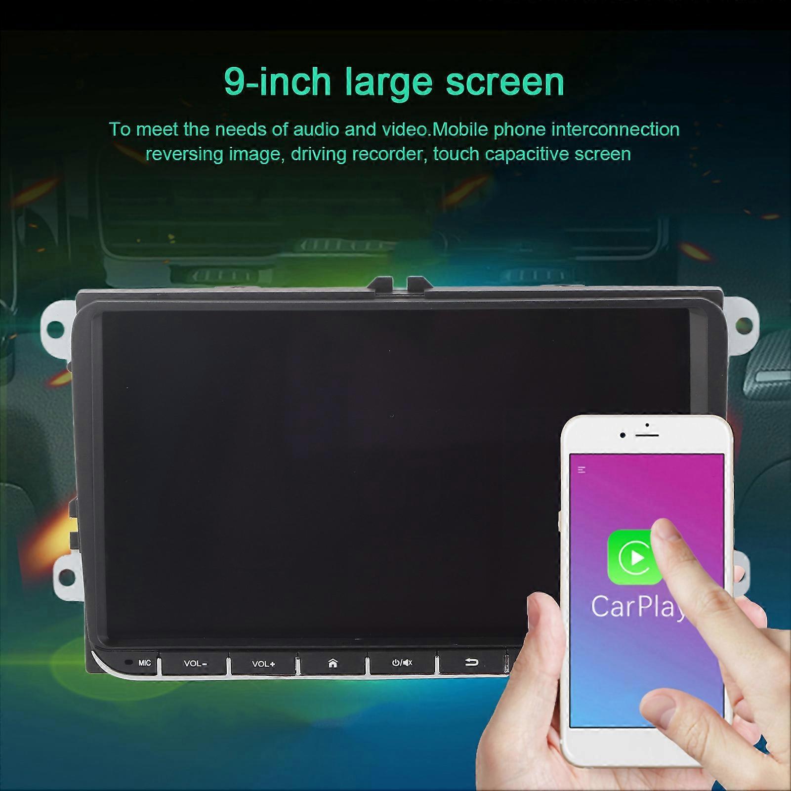 9 Zoll 2Din MP5-Player GPS-Navigation Stereo Audio Video, 16 GB, Schwarz