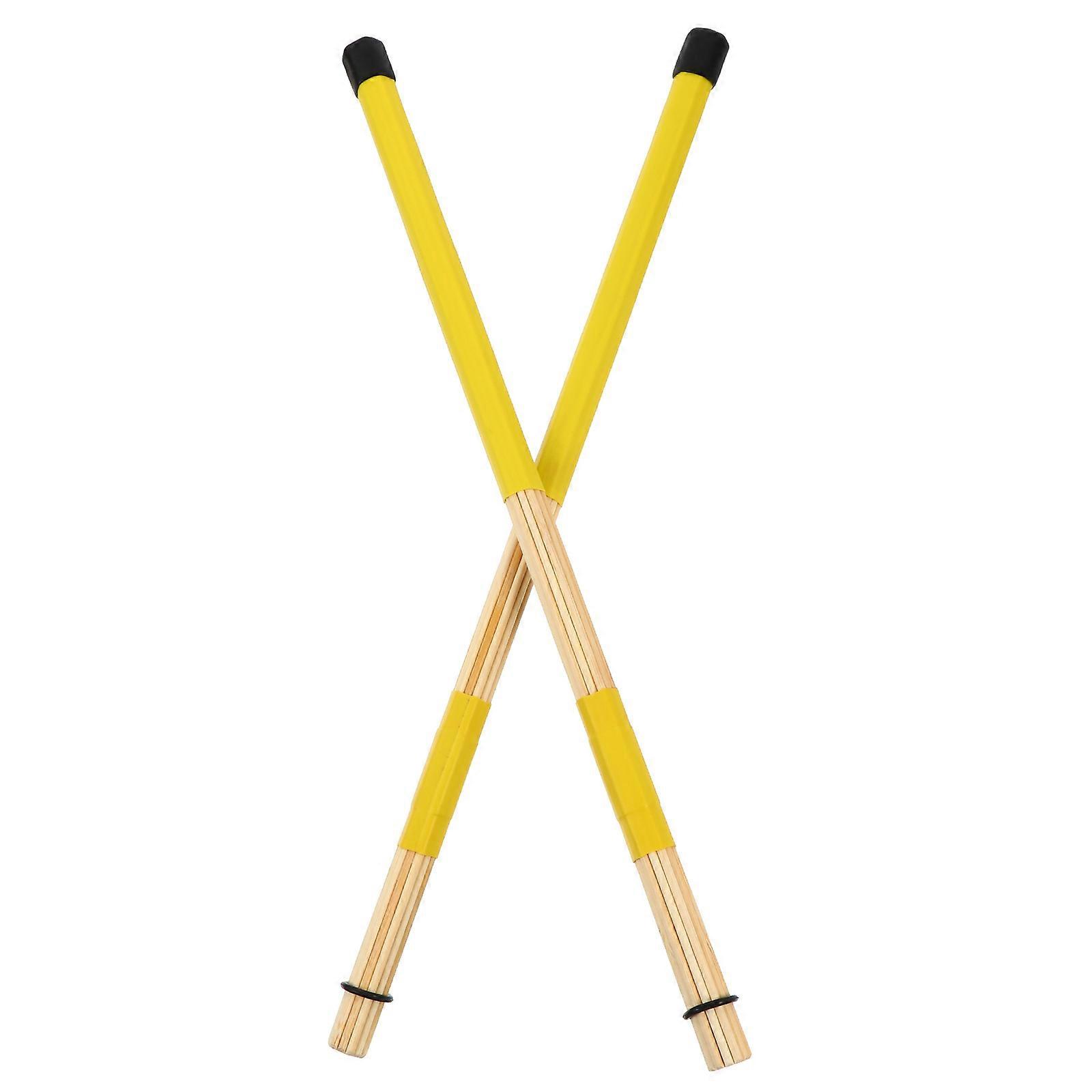 Wood Sticks Bamboo Sticks For Musicians Durable 38x1.5x1.5cm Simple and Comfortable Appearance 1 Pair
