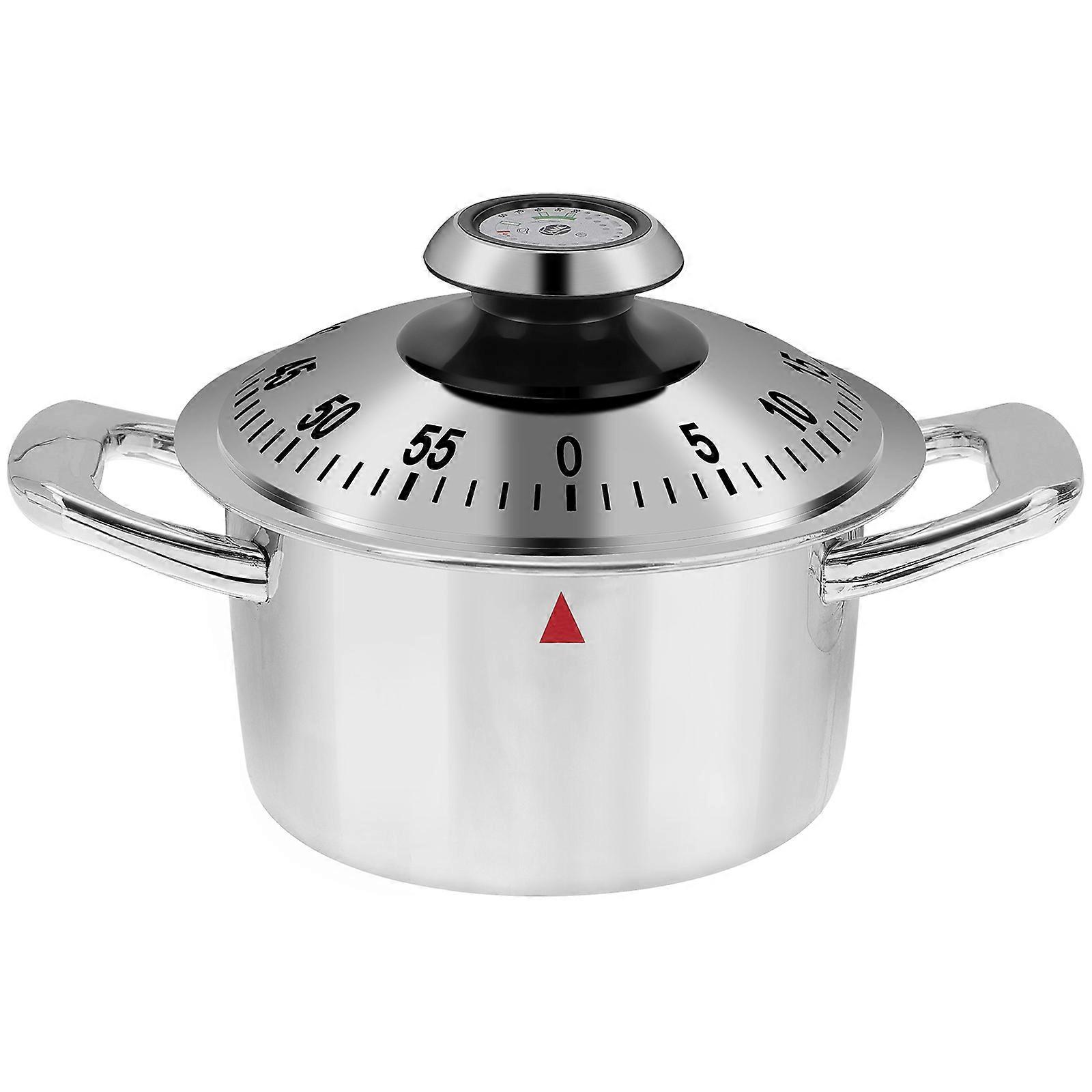 Pot Shape Mechanical Kitchen Timer for Baking, Frying, and Cooking – Home Use Playtime Management Tool