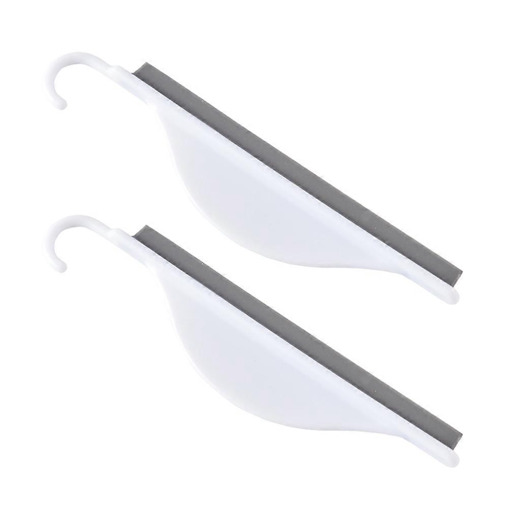 2pcs Silicone with Handle Durable and Simple Bathroom Mirror Wipe