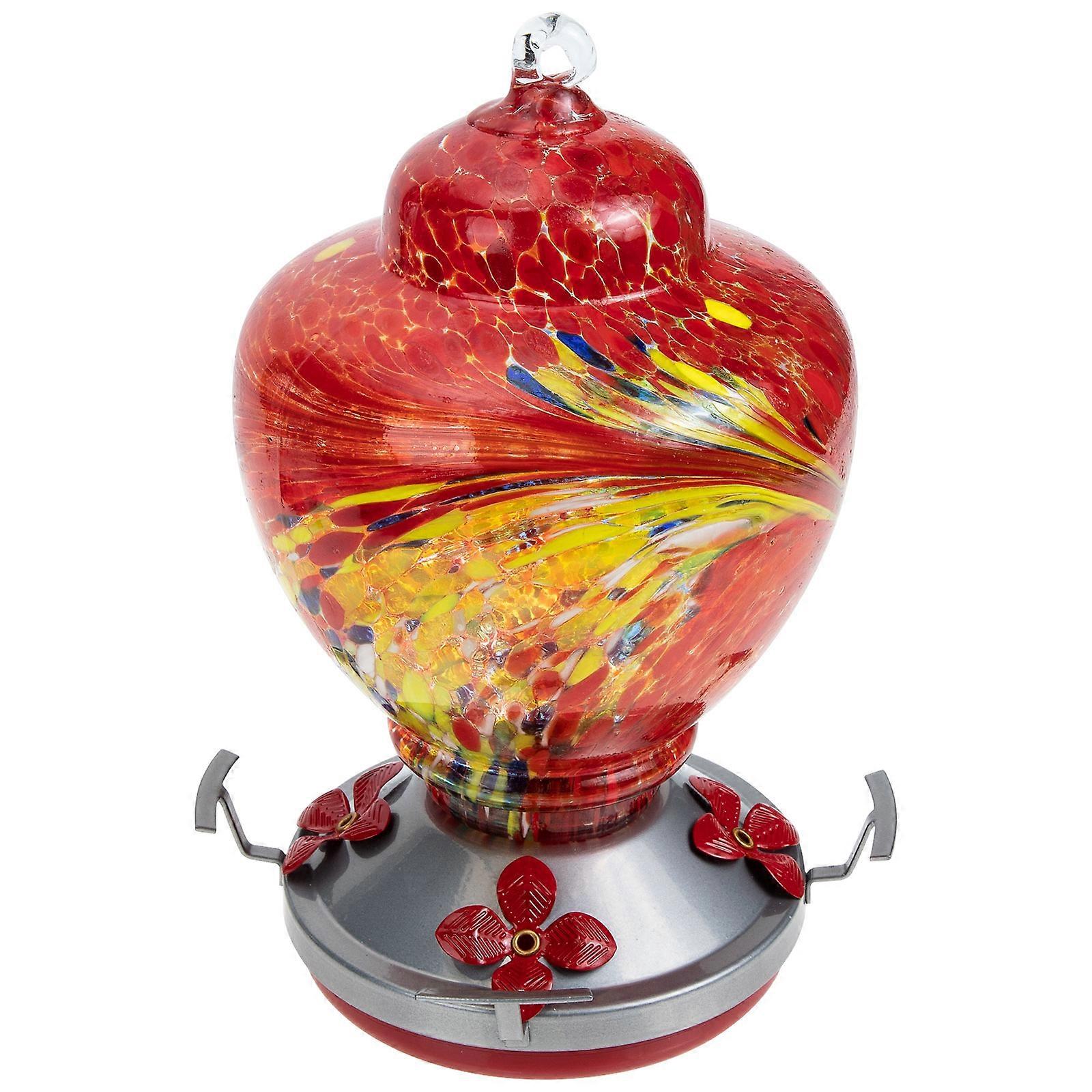 Bird Feeder for Outdoors Iron 21x13cm Multi-Colored 1Pack