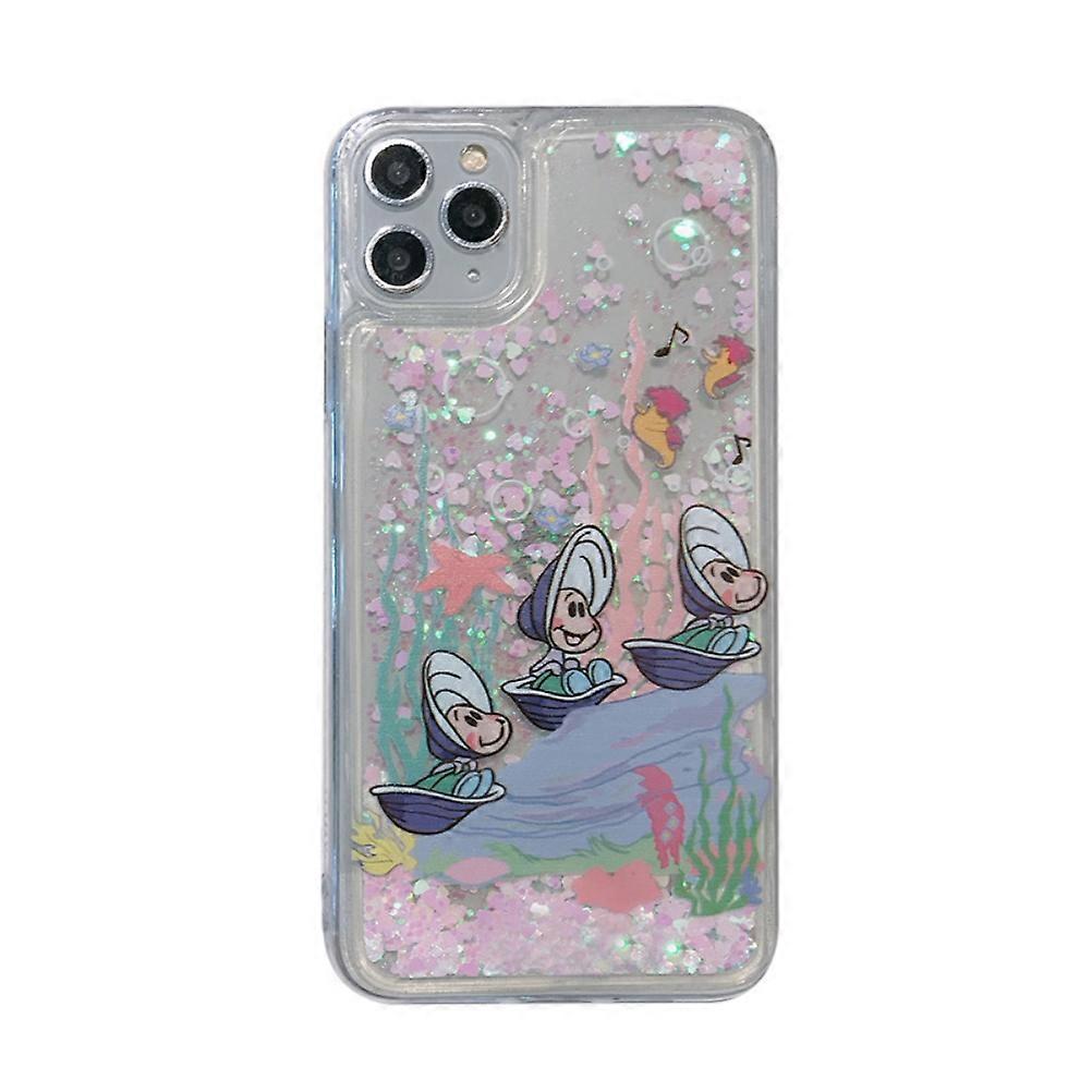 Liquid Glitter Phone Case Compatible for iPhone Dynamic Liquid Moving Sand TPU Flash Shell Case