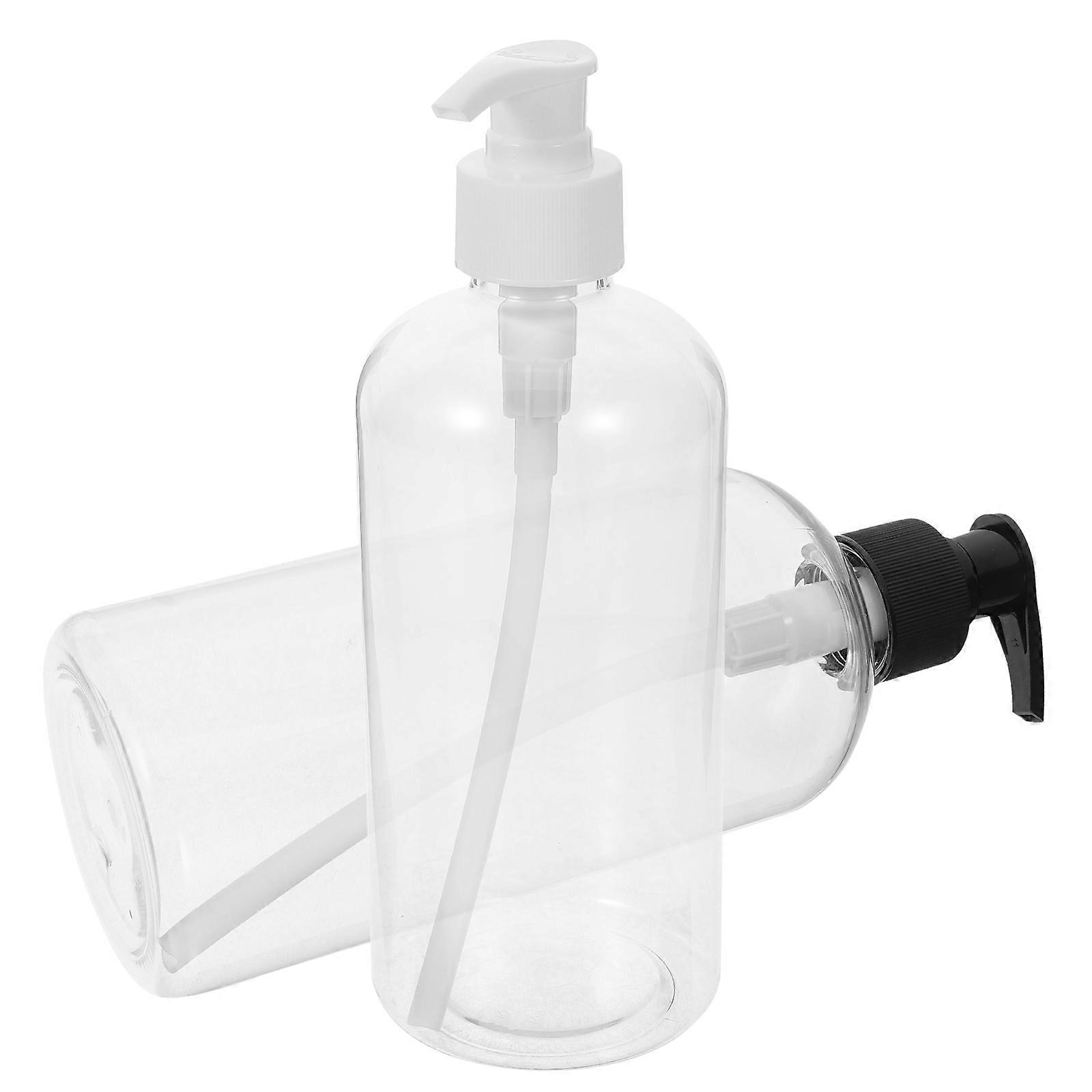 Lotion Pump Bottle For Shampoo Bathroom Use 500ml 2Pcs