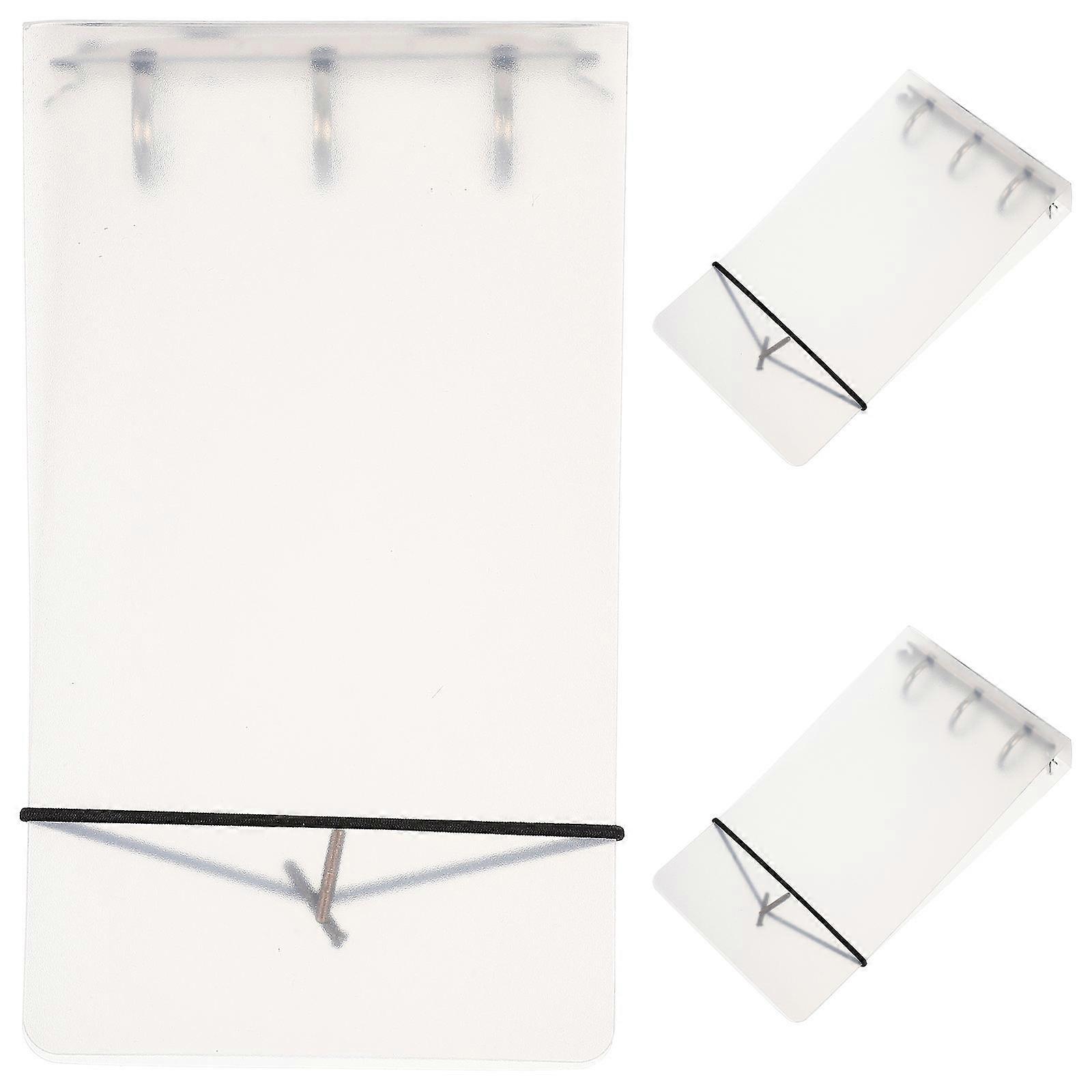 Clips For Paper Rectangular Binder Clips Office Use Transparent Color Easy Access To Content 3Pcs