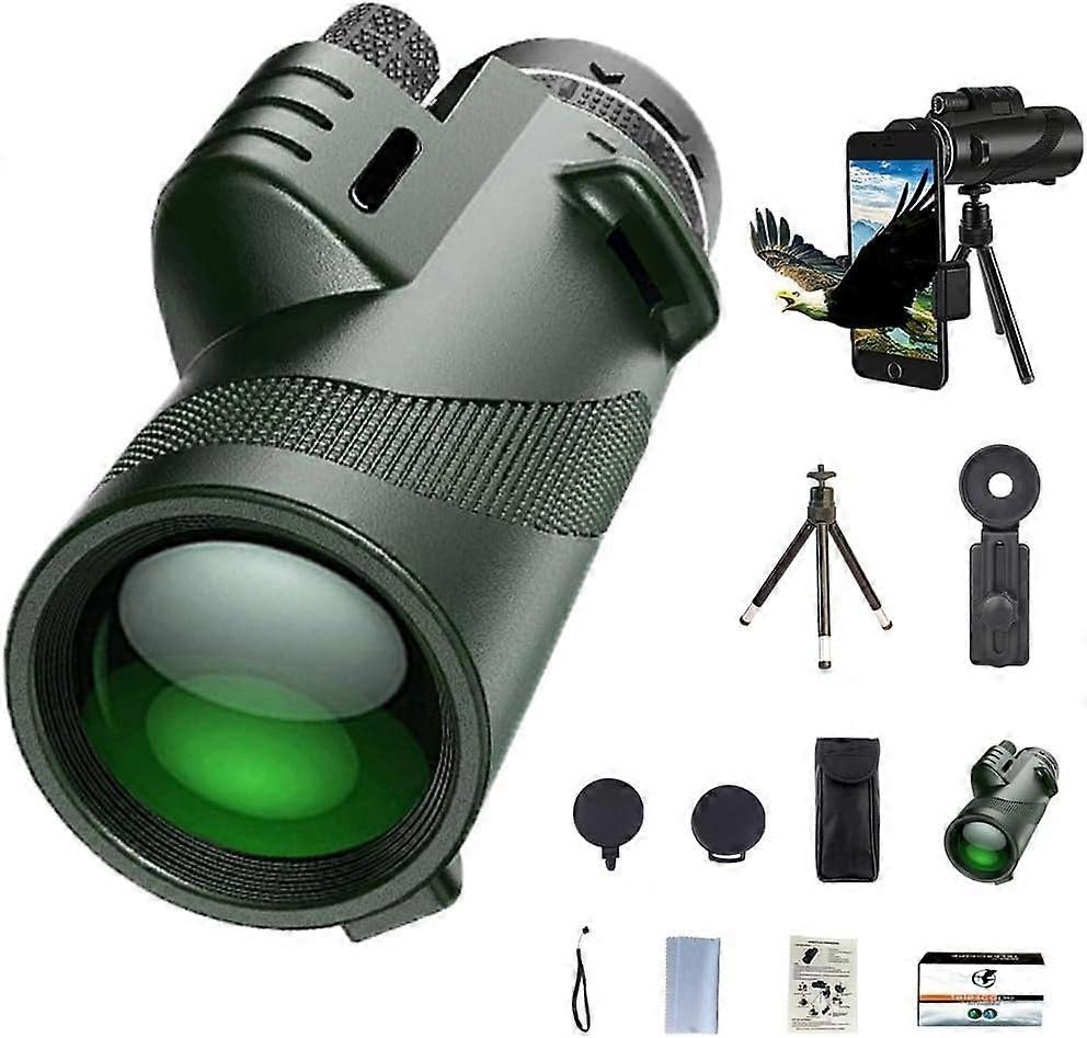 Stscope 360 Monocular Stethoscope, Telescope for Adults, Night Vision Monocular with Smartphone Adapter