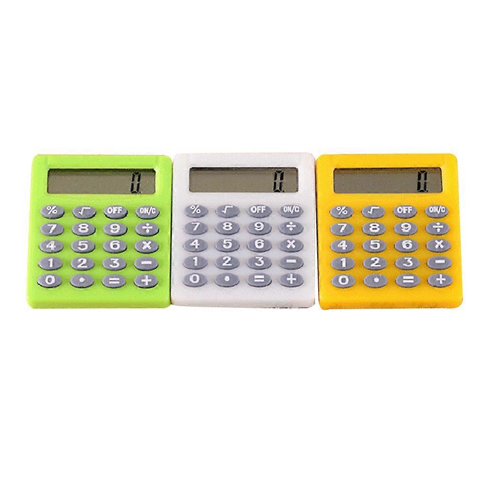 Toy Mini Calculator Portable Calculator for Kids Students Home Office Use 3Pcs