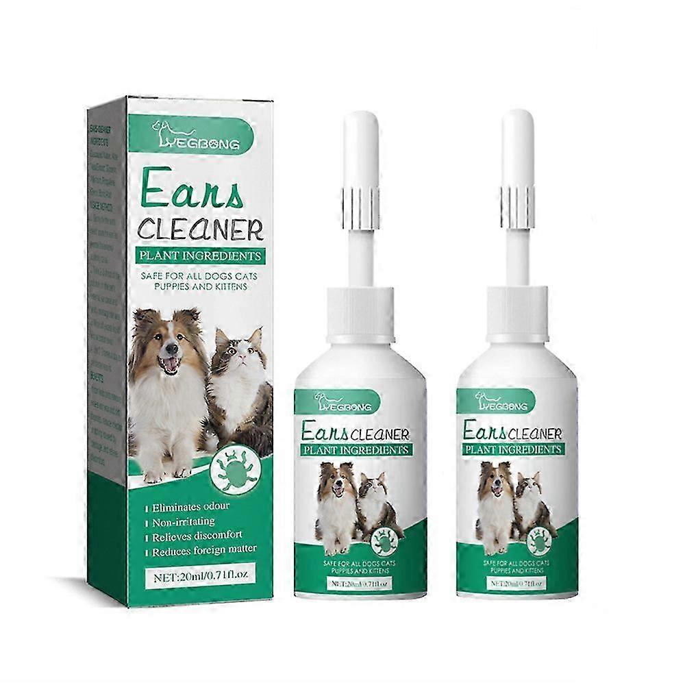 20ML Pet Ear Drop Enlève les acariens Améliore l’audition Facile à utiliser Nettoyant efficace pour les oreilles de chat et de chien Pet S