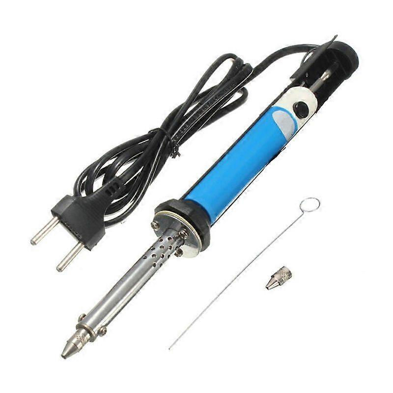 Electric desoldering pump with portable desoldering pump