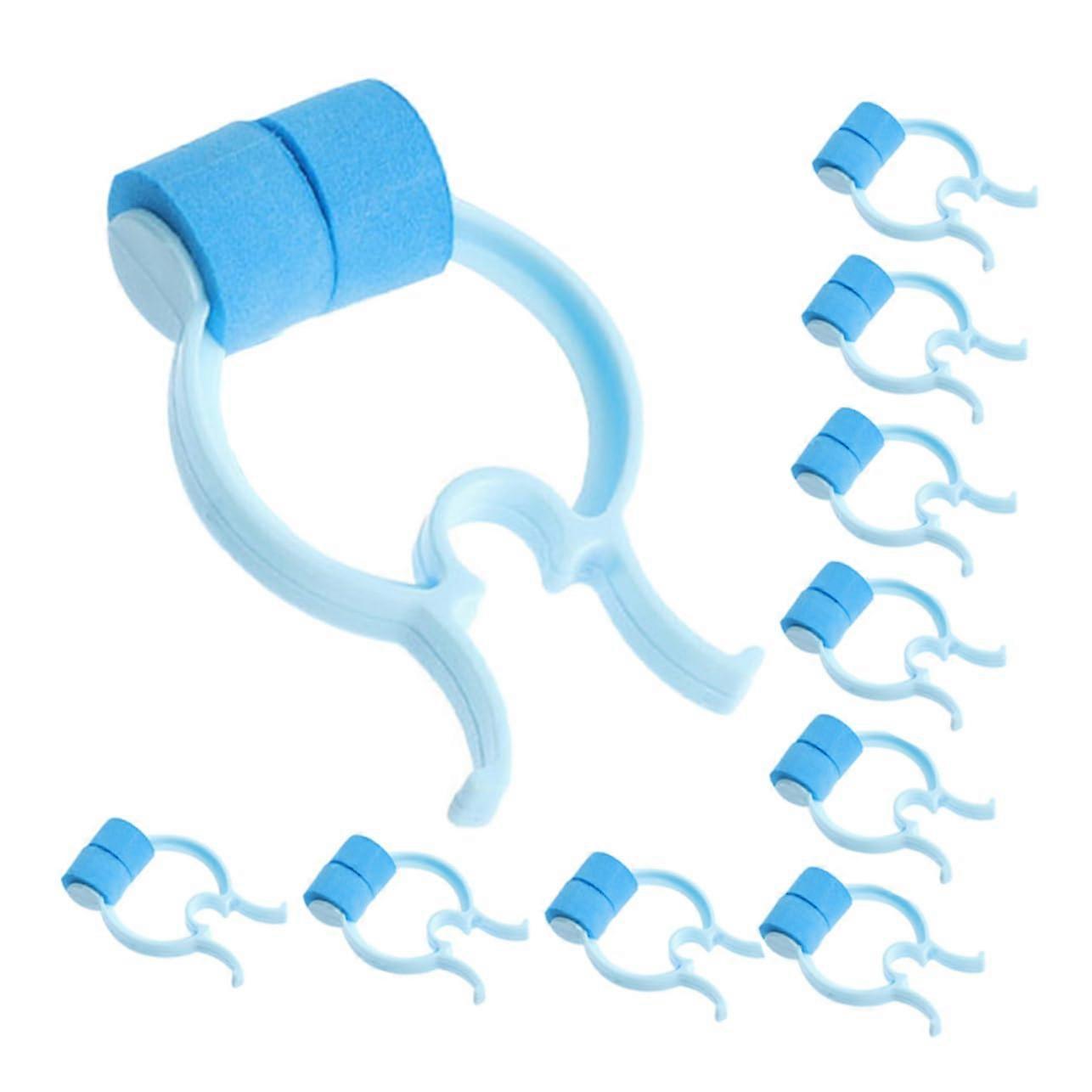 Nose Clip Nose Bleed Plugs Pack of 5 Sky Blue Nose Plugs for Odours and Nosebleeds Adjustable Ear Body Scrub Clips