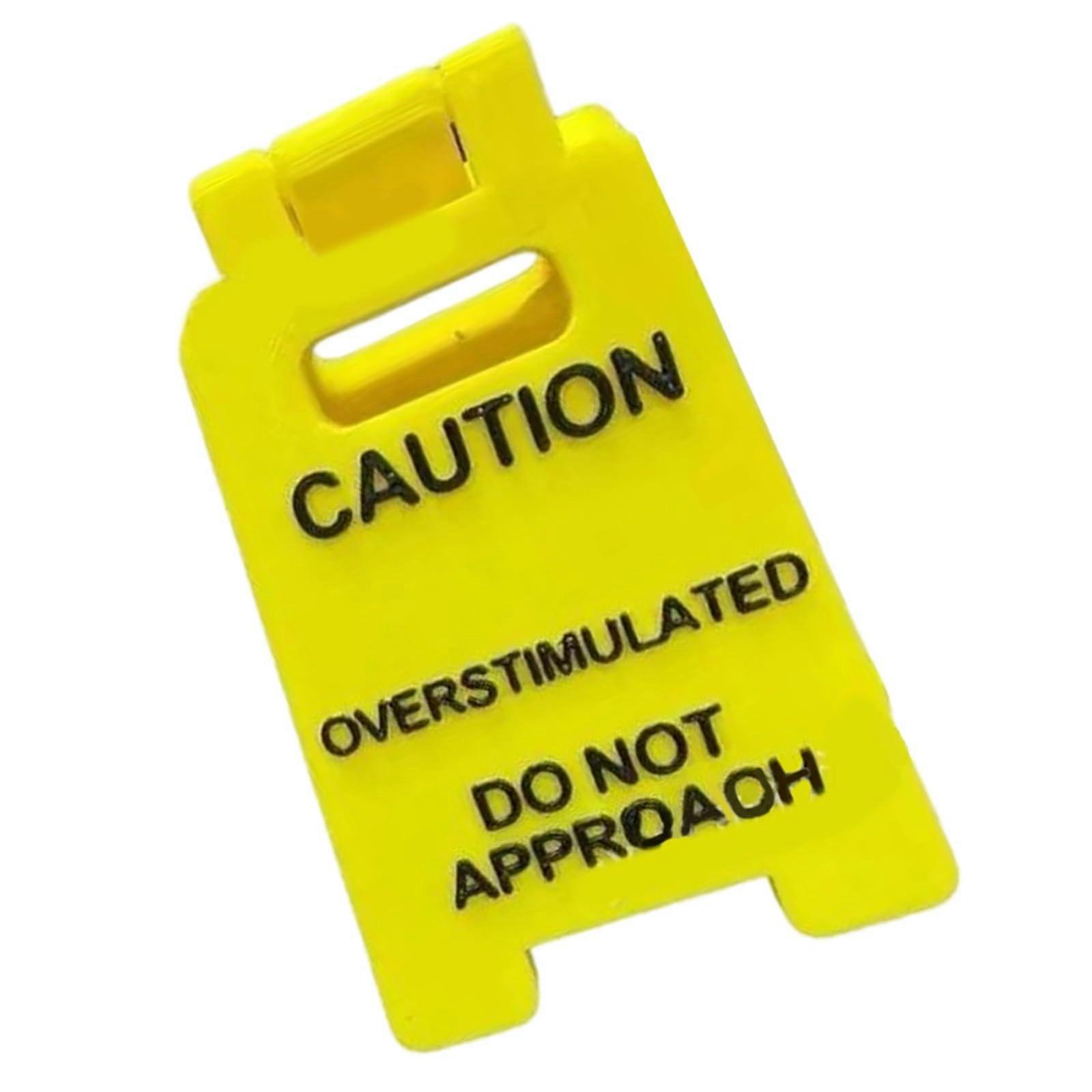 Funny warning sign 'Do Not Approach', decorative warning sign, office desk accessory, employee, funny office desk accessory