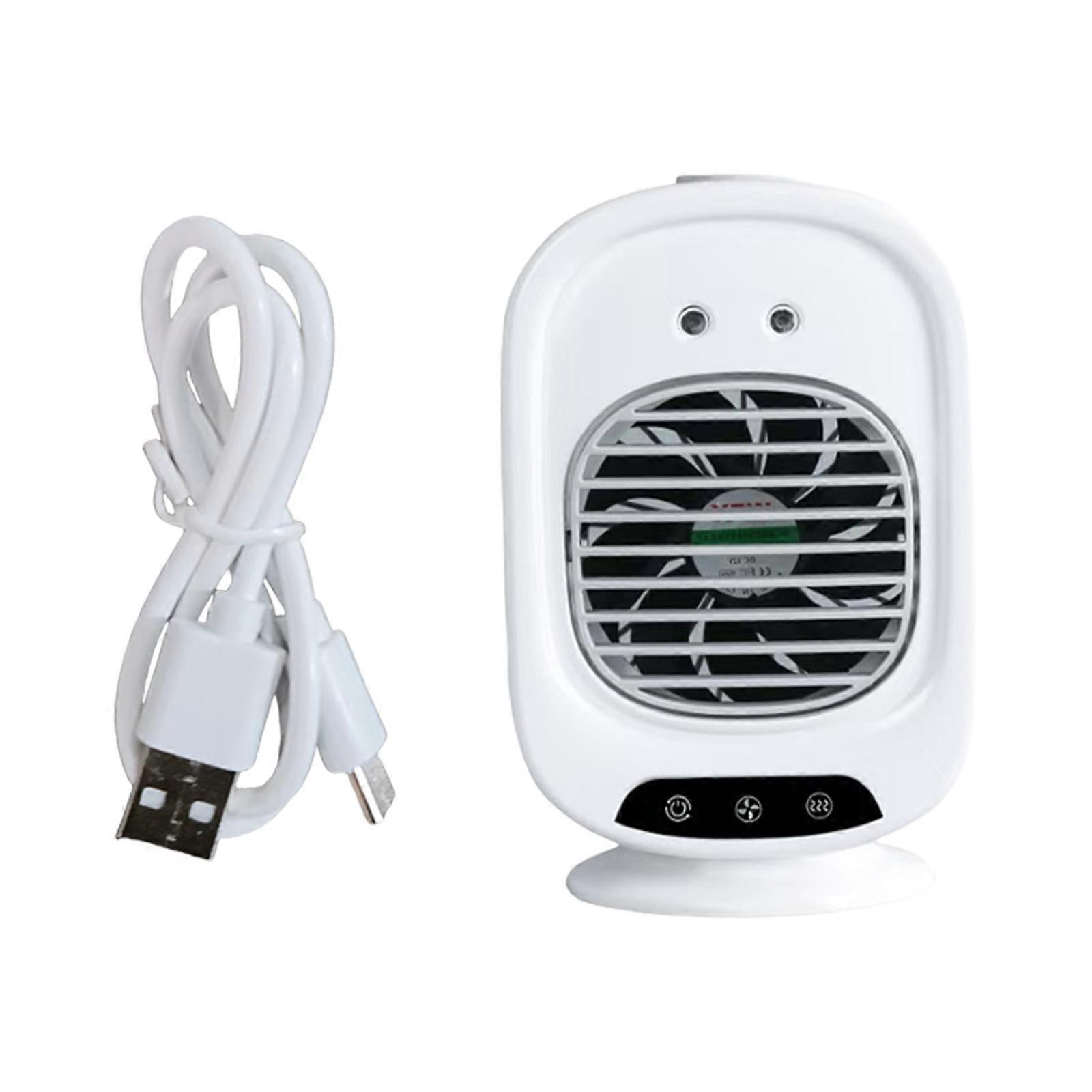 Multifunctional Misting Fan Convenient Small Fan USB Rechargeable Fan Plastic Texture for Camping Travel and Study Use Multicolor