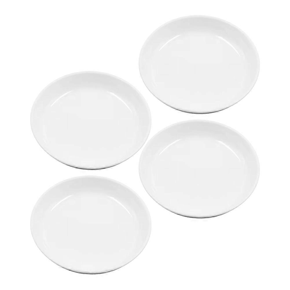 Durable Plastic Ink Plates for Storage White Ideal for Calligraphy and Art 4pcs