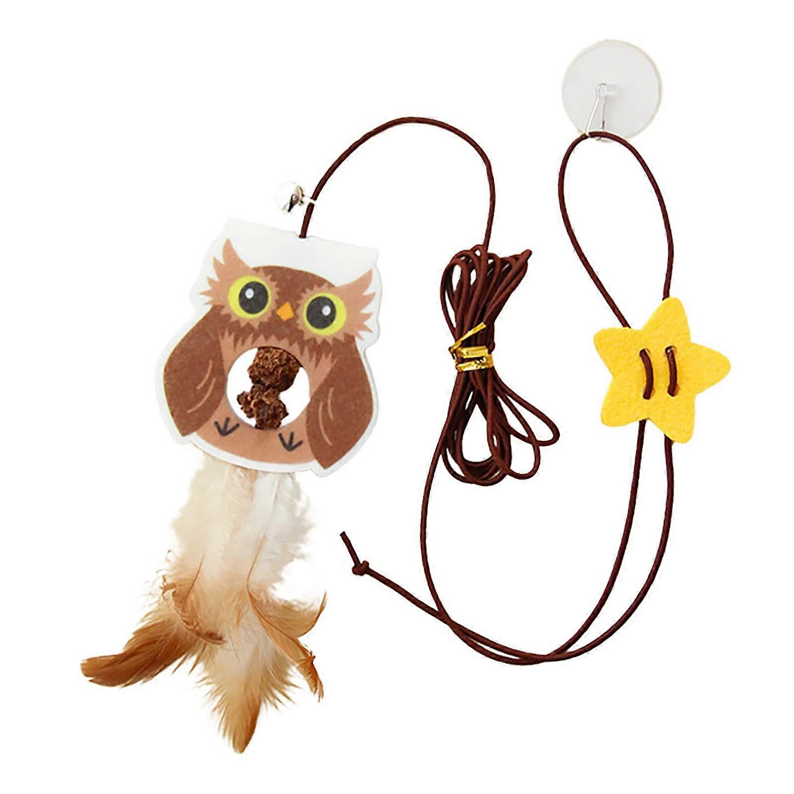 Selfplay Hanging Door Cat Mouse Toy for Indoor Cats Kittens, Interactive Cat Mice Toy for Hunting Training, Style B