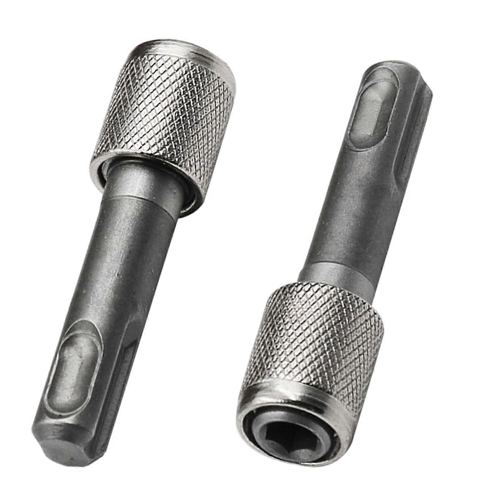 Pack of 2 Sds Plus Adapter Shaft, 6.35 mm Bit Holder, Chuck Adapter for Impact Drill