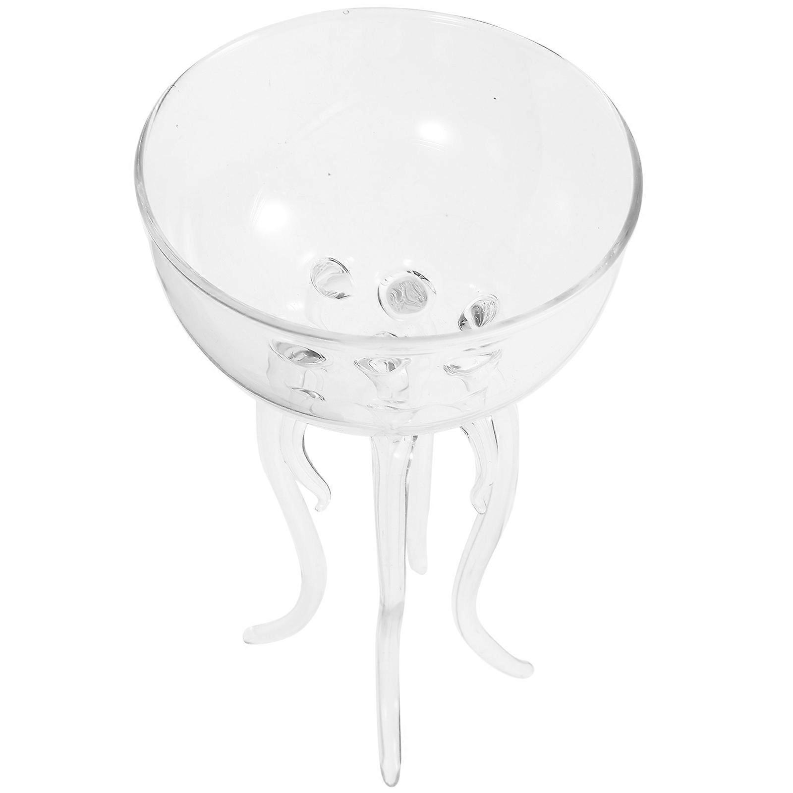 Unique Jellyfish Shape Cocktail Glass Elegant Transparent Wine Goblet for Parties and Home Use 5.9 Inches