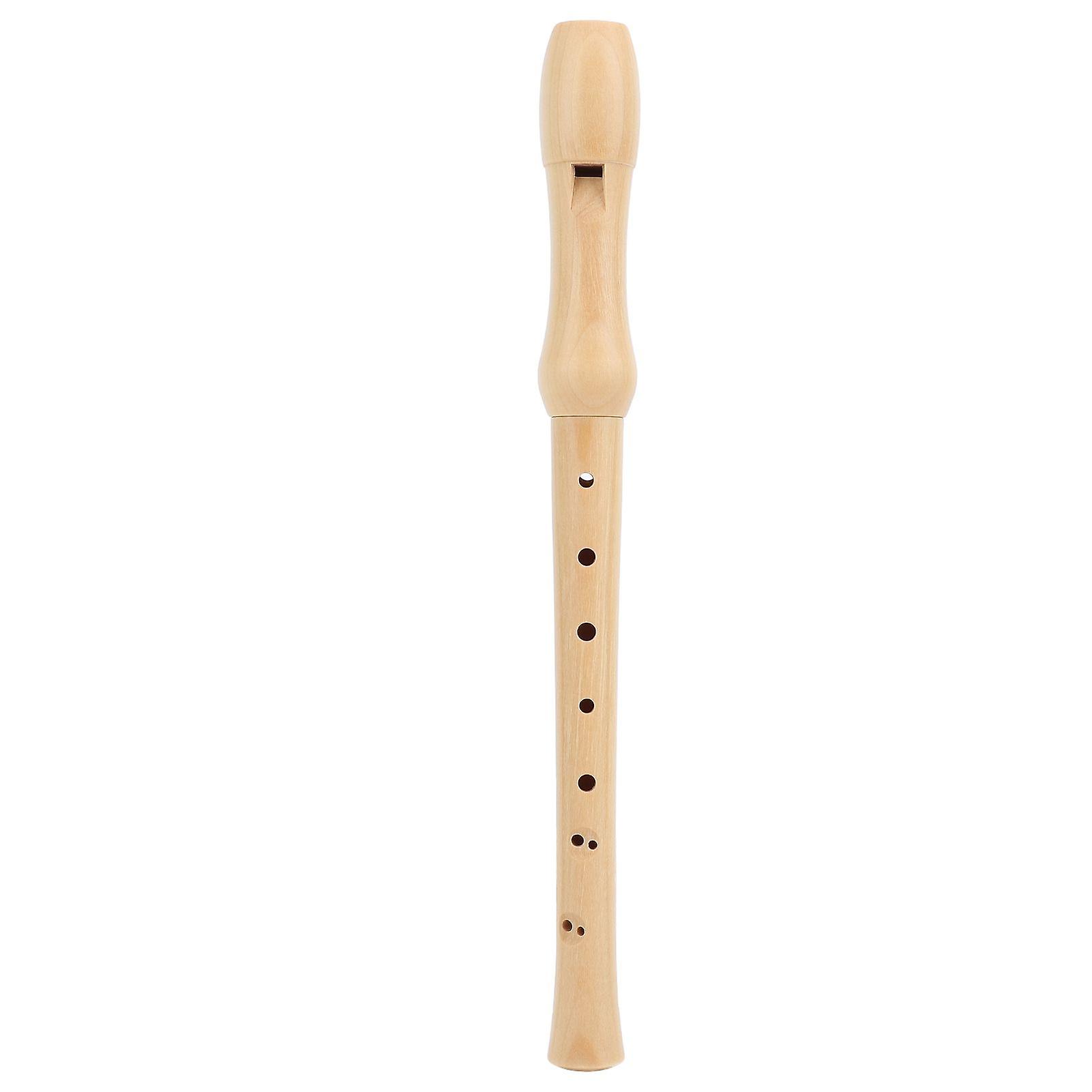 Soprano Recorder 8 Holes C Key Maple Wood Recorder Instrument for Children Beginner English Style