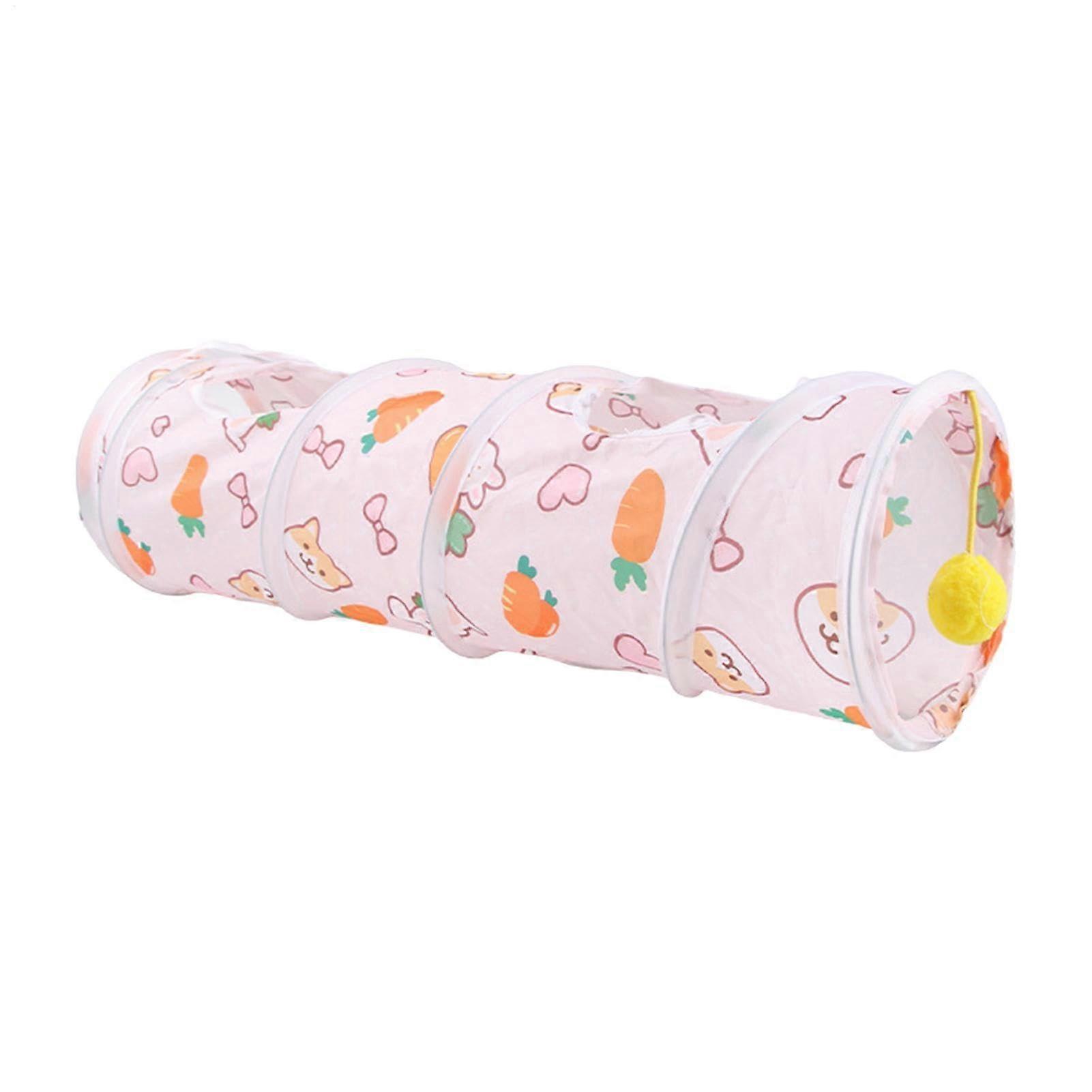 Pet Tunnel, Rabbit Tunnel Interactive Play Tubes for Pets, Foldable Tunnels and Play Toys for Cats, Rabbits, Puppies