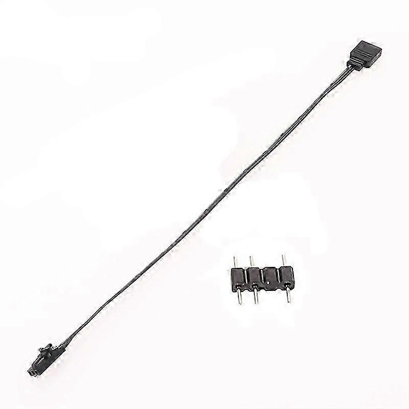 For 3PIN RGB to Standard ARGB 3-Pin 5V Adapter Connector RGB Cable for Fan/Hub/Lighting Node/Command