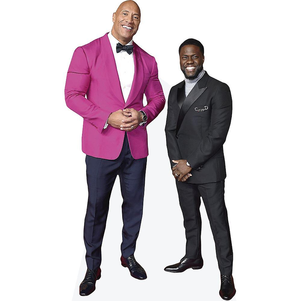 Kevin Hart And Dwayne Johnson (Duo) Mini Celebrity Cutout