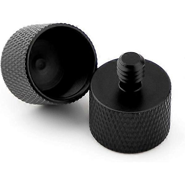 2 Pcs Microphone Stand Adapter Screw Thread Adapter 5/8 to 1/4 Tripod Screw Adapter