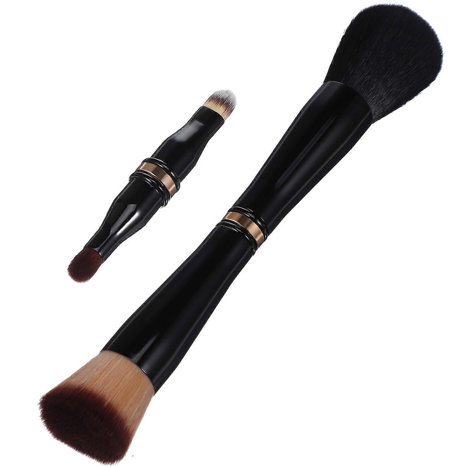 Double Sided Travel Makeup Brush for , Portable, and Versatile for Daily Use by Beginners and