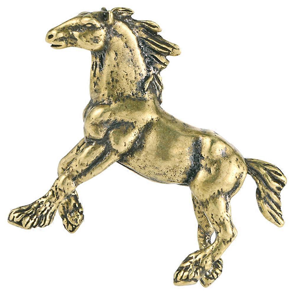 Decorative Copper Craft Horse Shape Table Centerpiece Decor Solid Copper 5.5X4.3CM 1Pcs