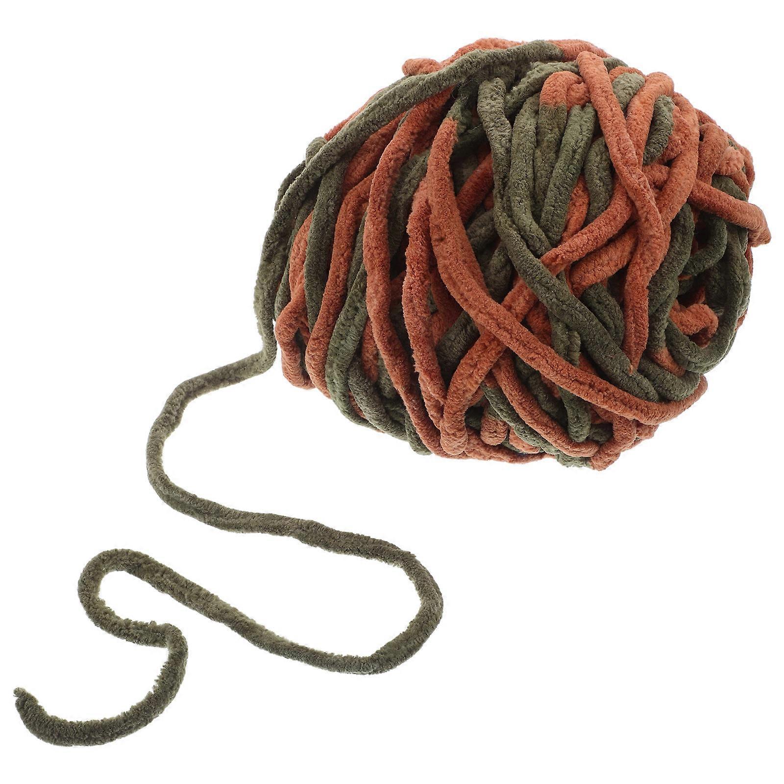 Cozy Fluffy Crochet Yarn Multi Color For Diy Projects Family Crafting Polyester 1Set