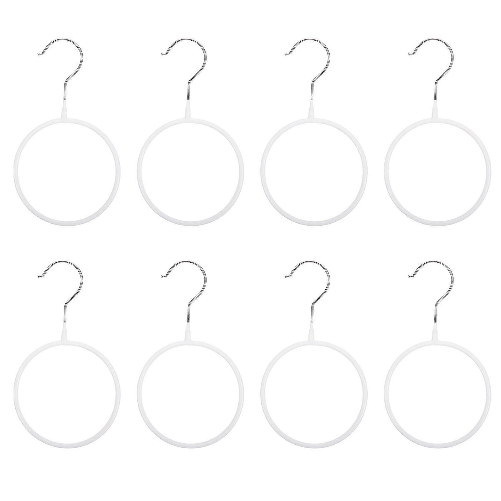 Scarf Hanging Ring for Storage Use with 8Pcs Multi-Functional Hangers