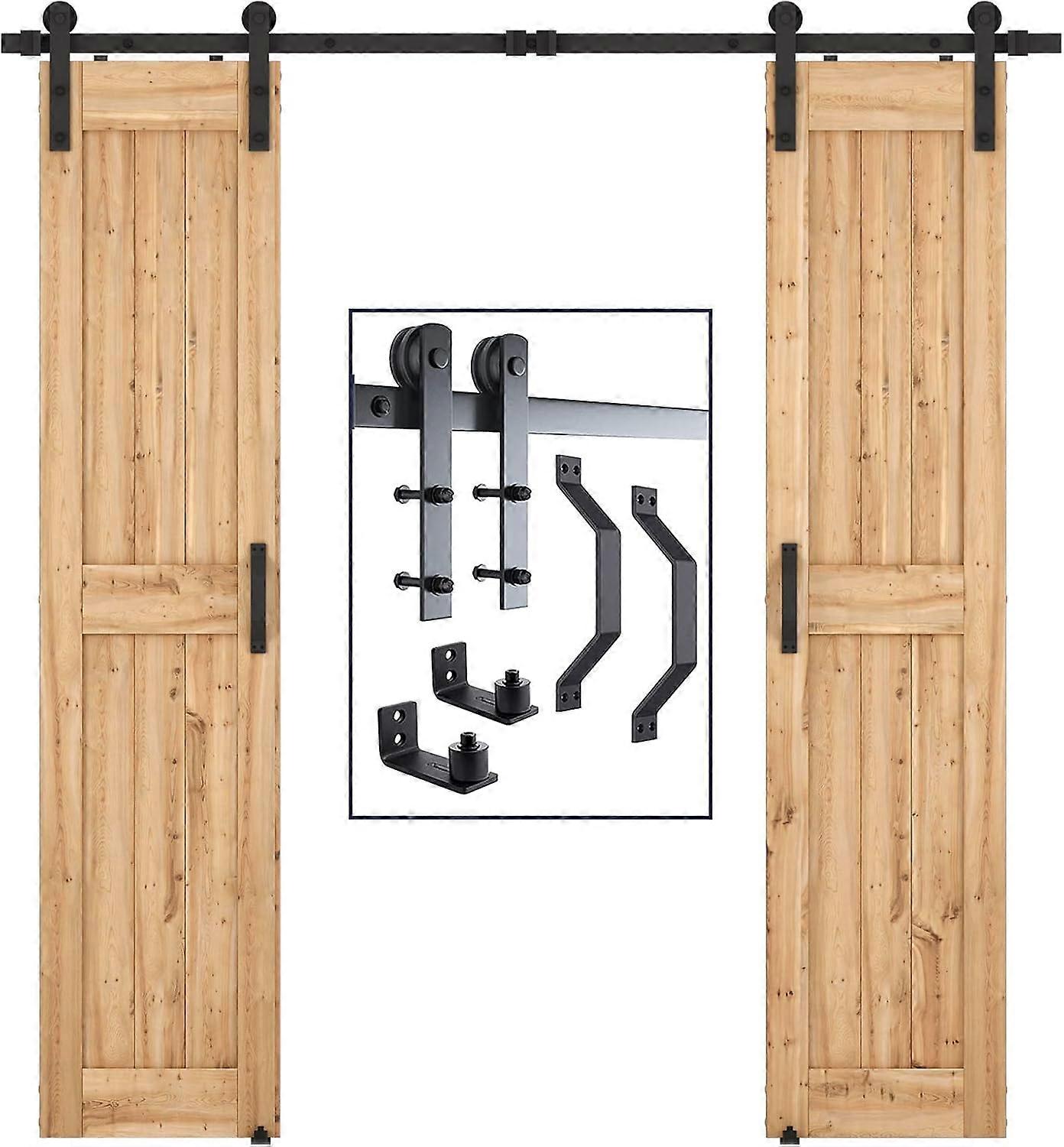 7FT Heavy Duty dobbeldør skyvedør maskinvare