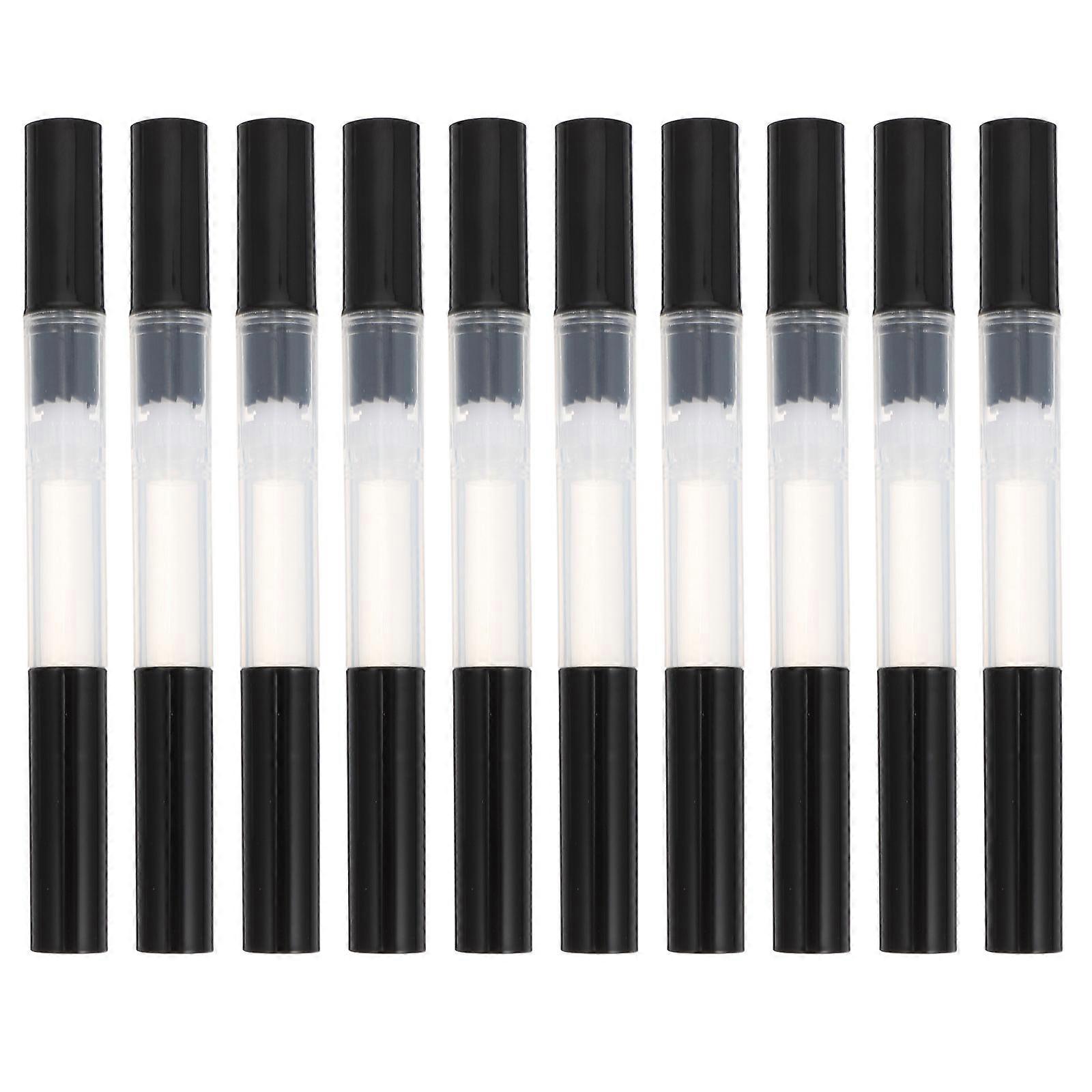 10 Pack Transparent Twist Pen For Cuticle Oil Applicator, Empty Nail Oil Pen With Brush Tip eyelash Tube, Cosmetic Lip Gloss Container