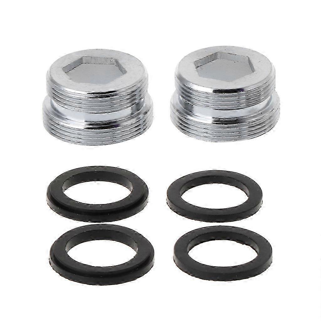 2 Pcs M22 Inner M24 Outer Dual Thread Faucet Adapter for Garden Hose Bathroom Kitchen Aerator Connector