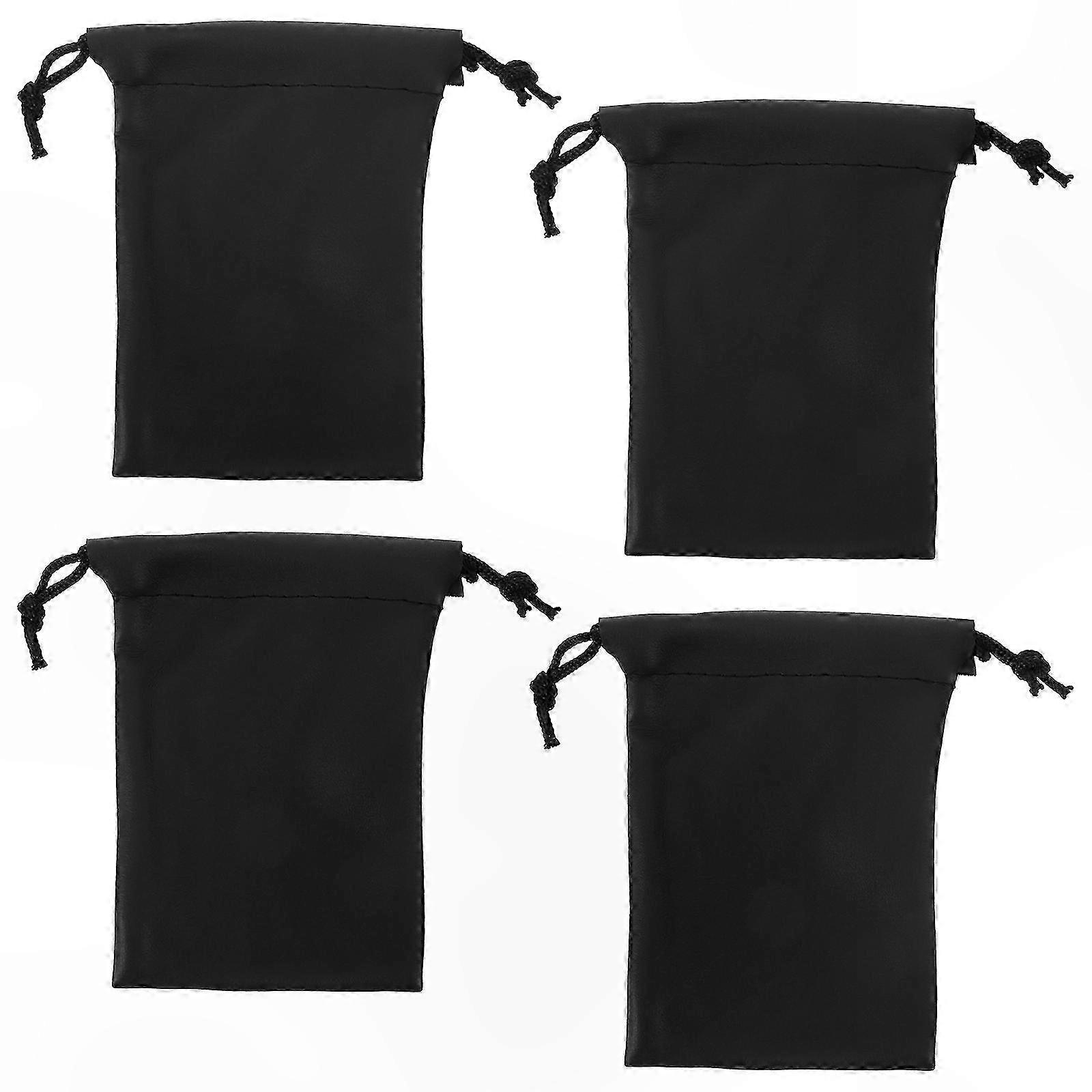 4-Pack Mic Storage Bags Drawstring Carrying Cases for Microphones Accessory Organization Protector Pouches Portable Solution