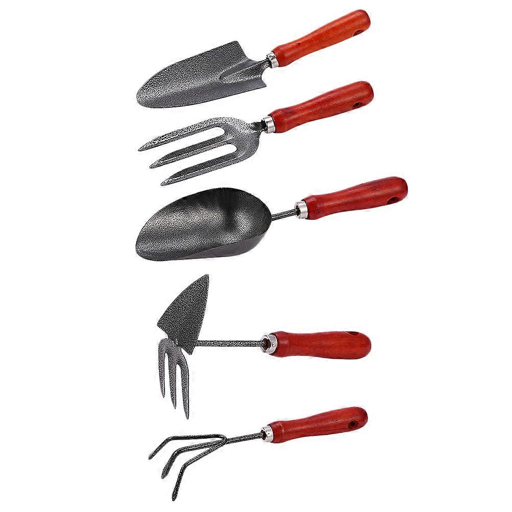 Reliable Metal Gardening Tools, Ergonomic Rake and Hoe for Efficient Use