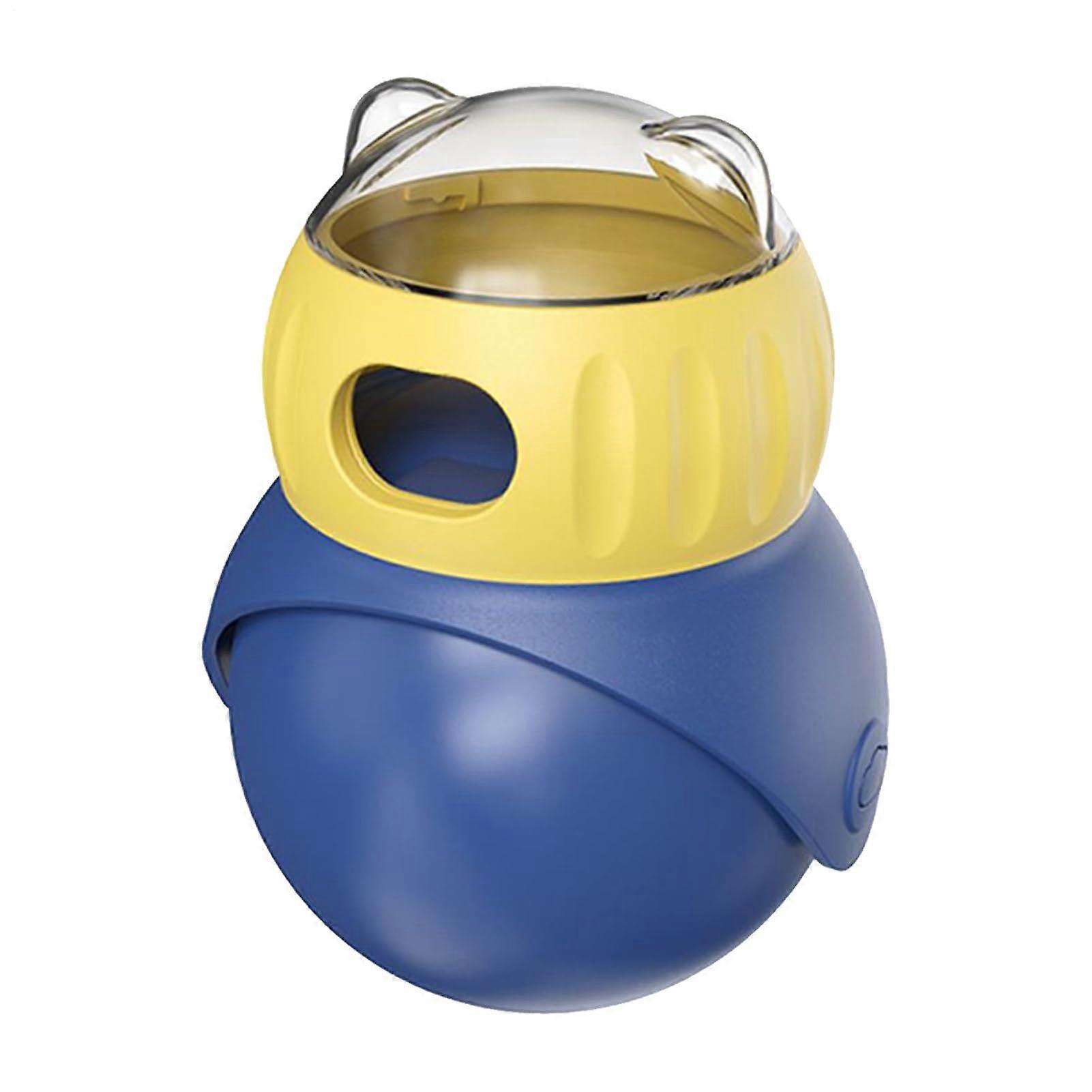 Dog Treat Dispenser Cat Treat Automatic Feeder Adjustable Indoor Puzzle Toy With Refillable Ball For Intelligence Development