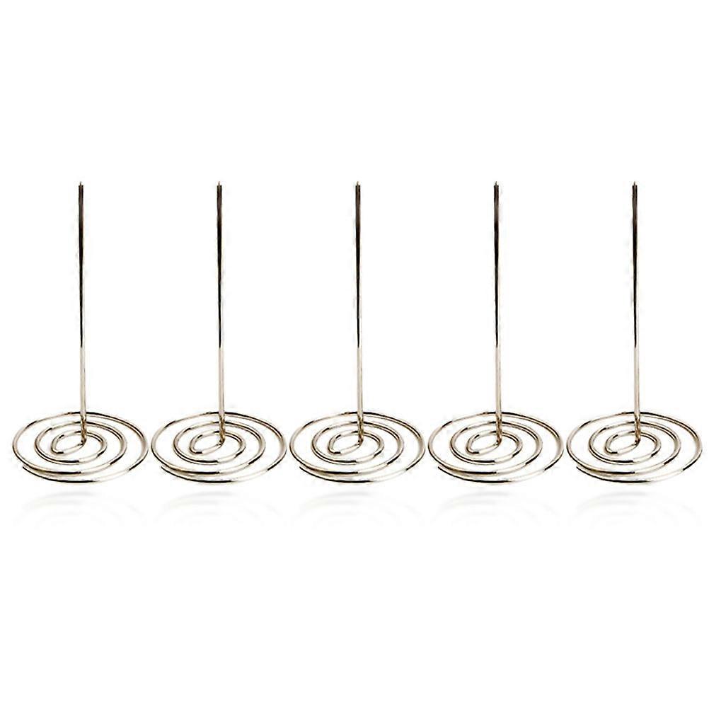 Receipt Spike Holder 5Pack For Business Users In Silver Color With Practical Design For Holding Notes And Memos