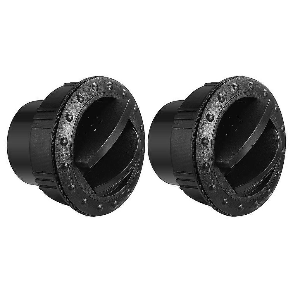 2pcs Round Air Conditioning Deflector Outlet Vent Exhaust Grille Louver for RVs and Buses Interior Replacement