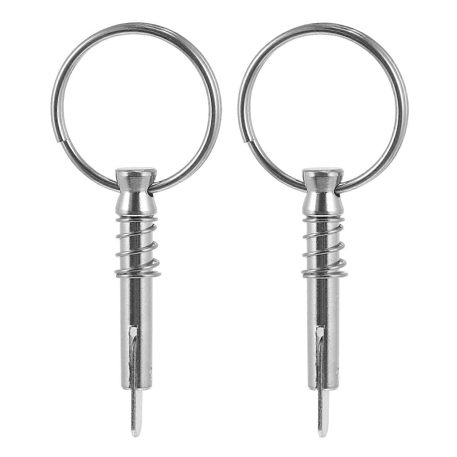 Boat Accessories Marine Bimini Pin Quick Release 2 Pcs Silver Aluminium Pin For Ship Outfitting