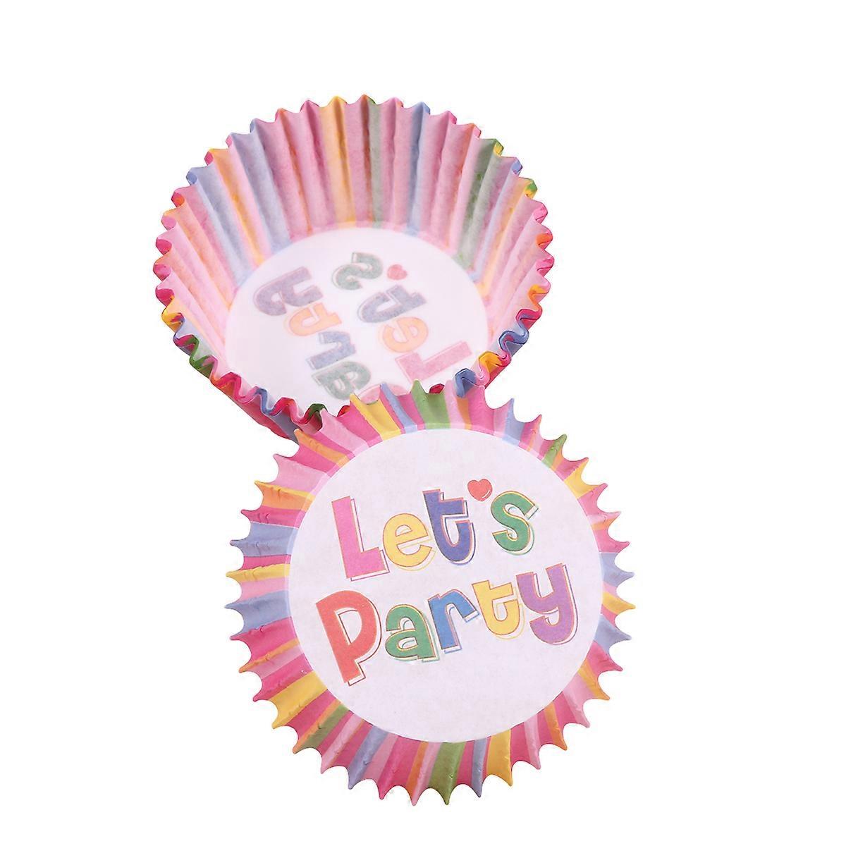 Muffin Cases Paper 100 Pcs Even Baking Round Thicken Best For Bridal Shower Offering Non-Stick Performance