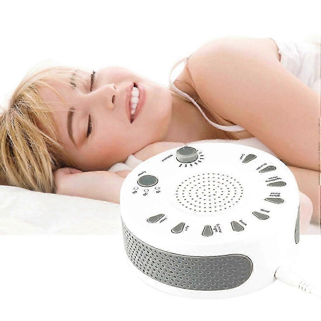 White Noise Machine Sleep Aid Device Improves Sleeping with Nine Timed Music(White)