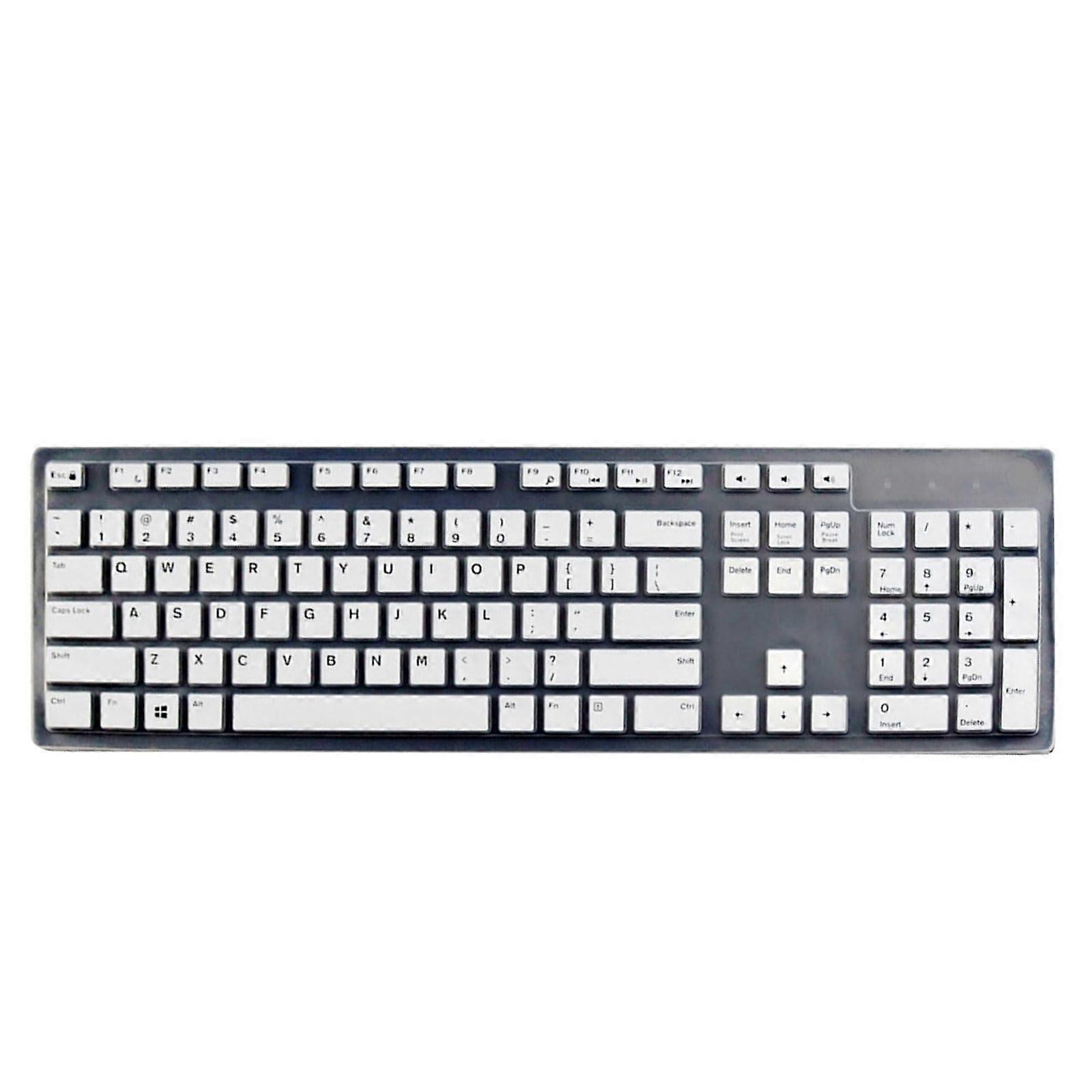 Laptop Keyboard Protector Silicone Film for KB216 KM636 3277 - Transparent White Keyboard Cover for Enhanced Protection