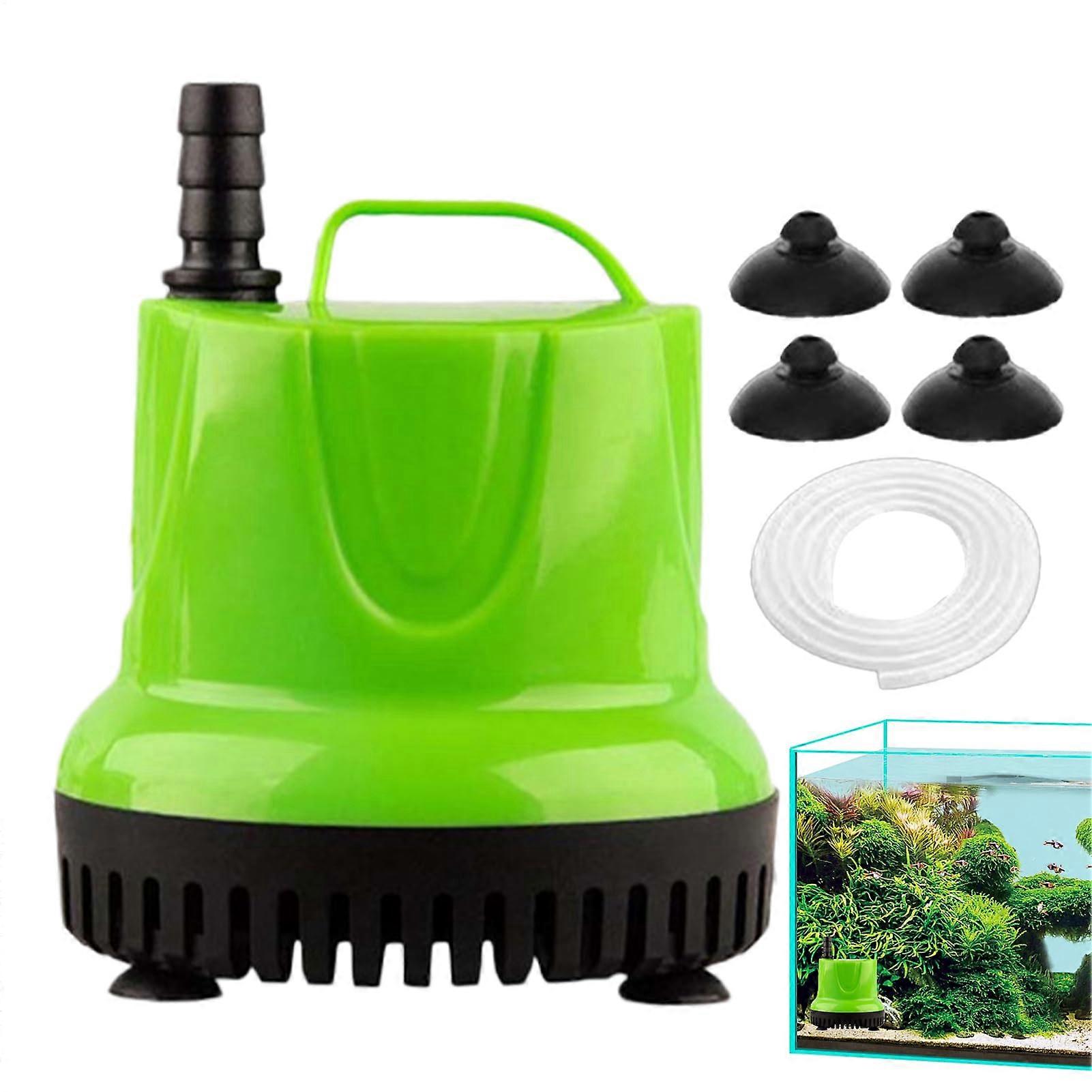 Aquarium Circulation Pump Submersible Water Pump for Hydroponics Low Noise Motor Bottom Suction Filter System 200 GPH