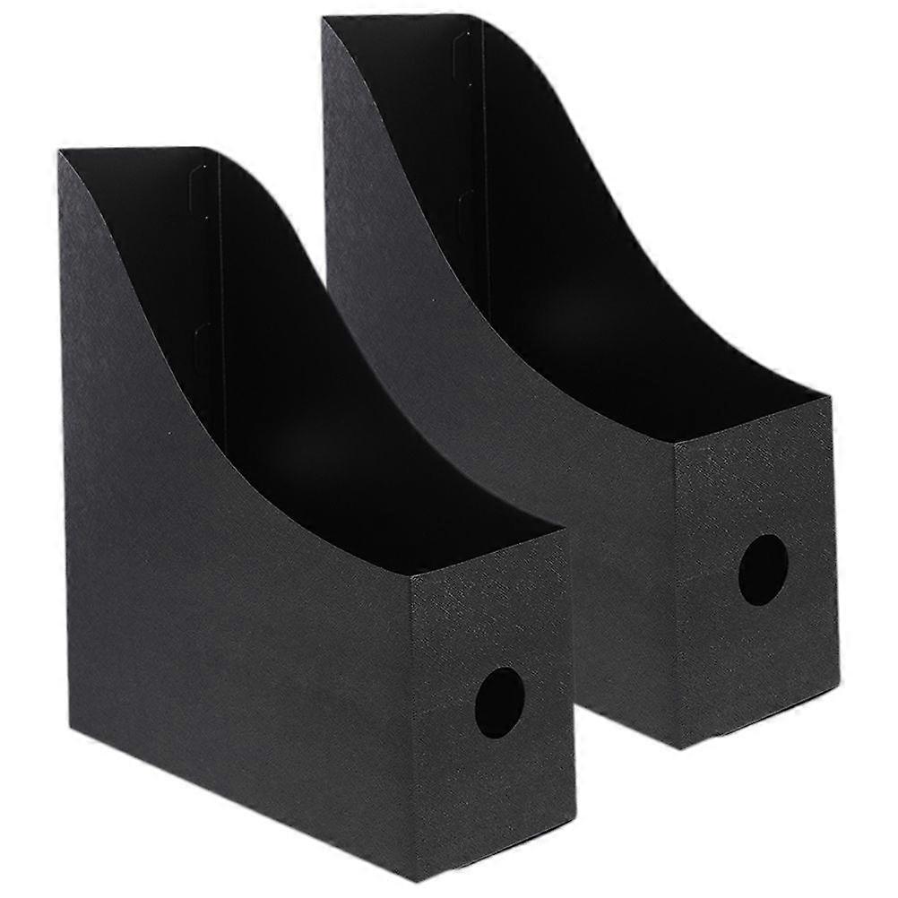 2Pcs Magazine Organizer Desktop Document Rack Desk Book Organizer Desktop Case