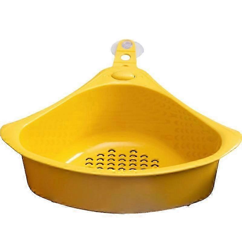 Triangular Drainer Basket Plastic Sink Drainer Wall Mounted Bathroom Storage Rack Sink Strainers for Kitchen Sink Machine