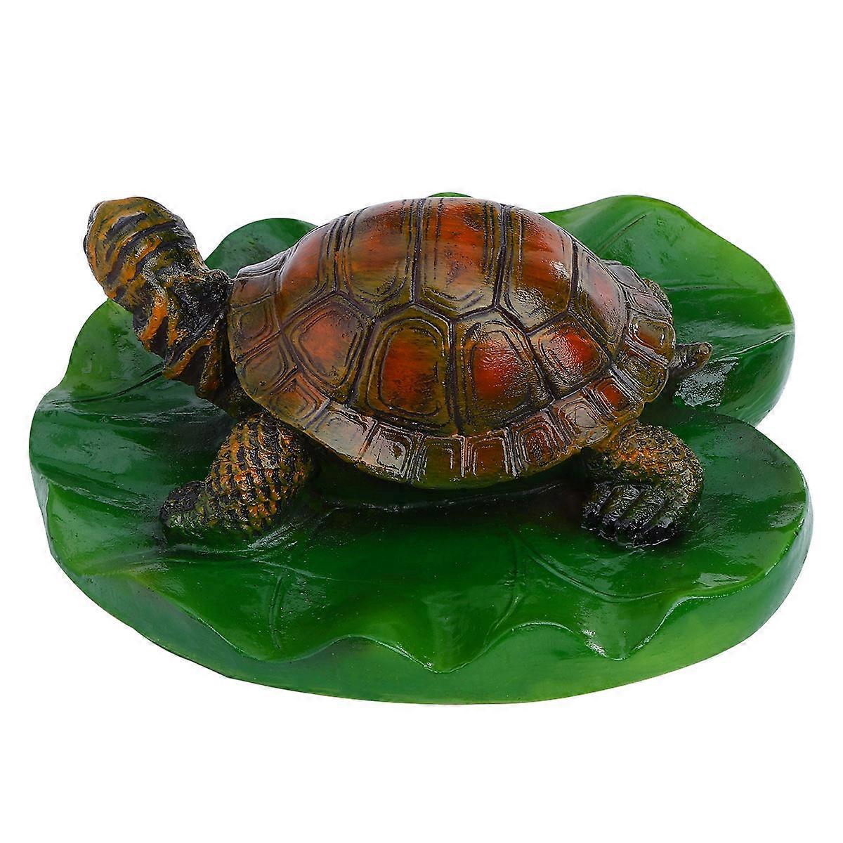 Decoration Turtle Shape Ornament for Home Brown Function 1Pcs