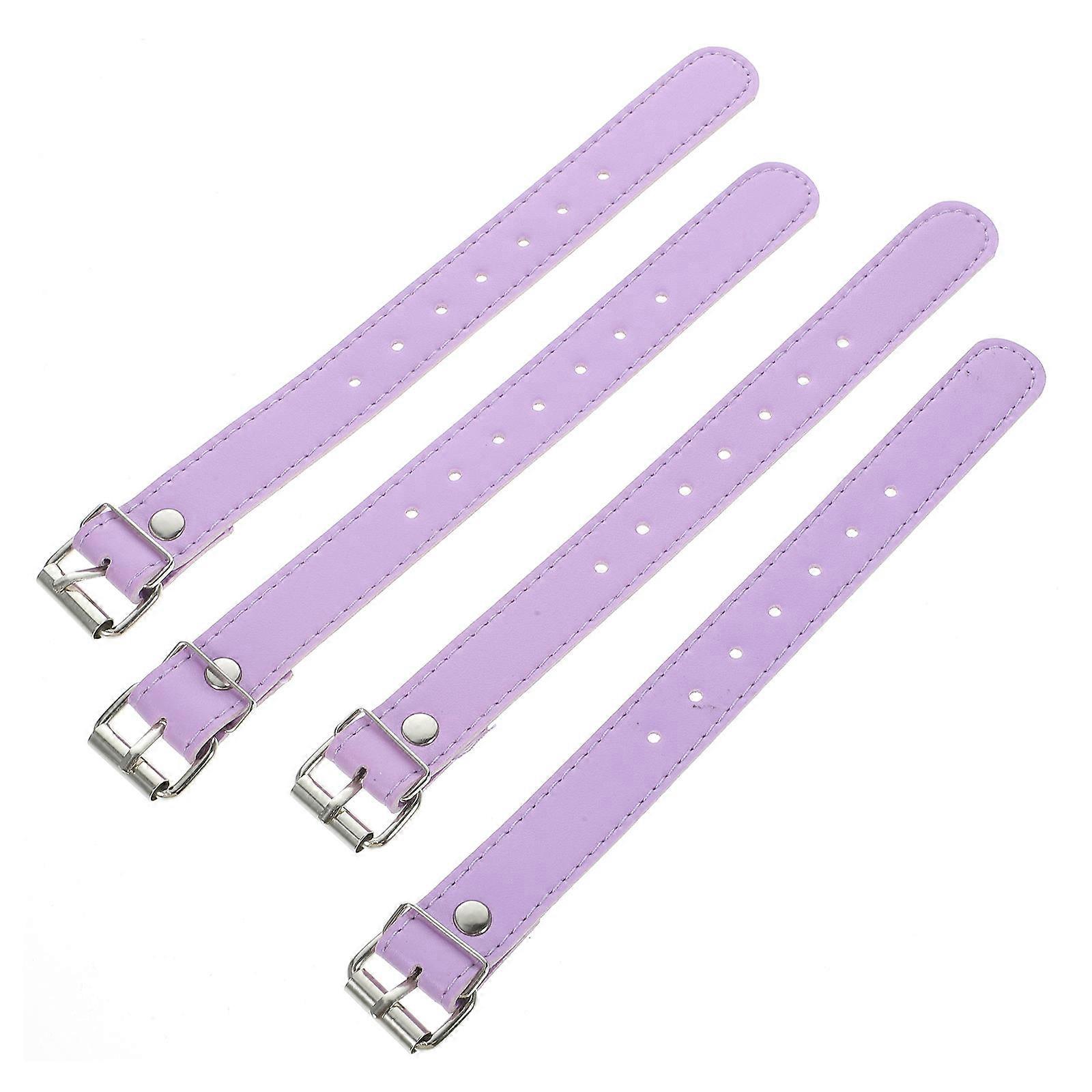 Bike Front Basket Belts Purple for Children Bicycle Accessories Adjustable Design 2 Pairs