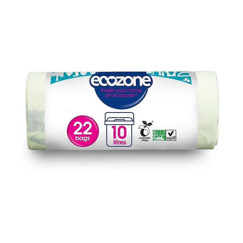 Ecozone Compostable Caddy Liners 22 bags - 3 Pack