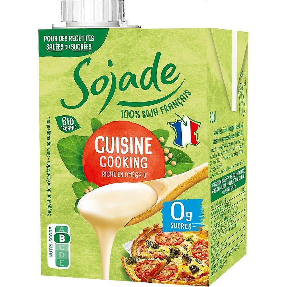 Sojade Organic Soya-based Cooking Cream 500ml - 3 Pack