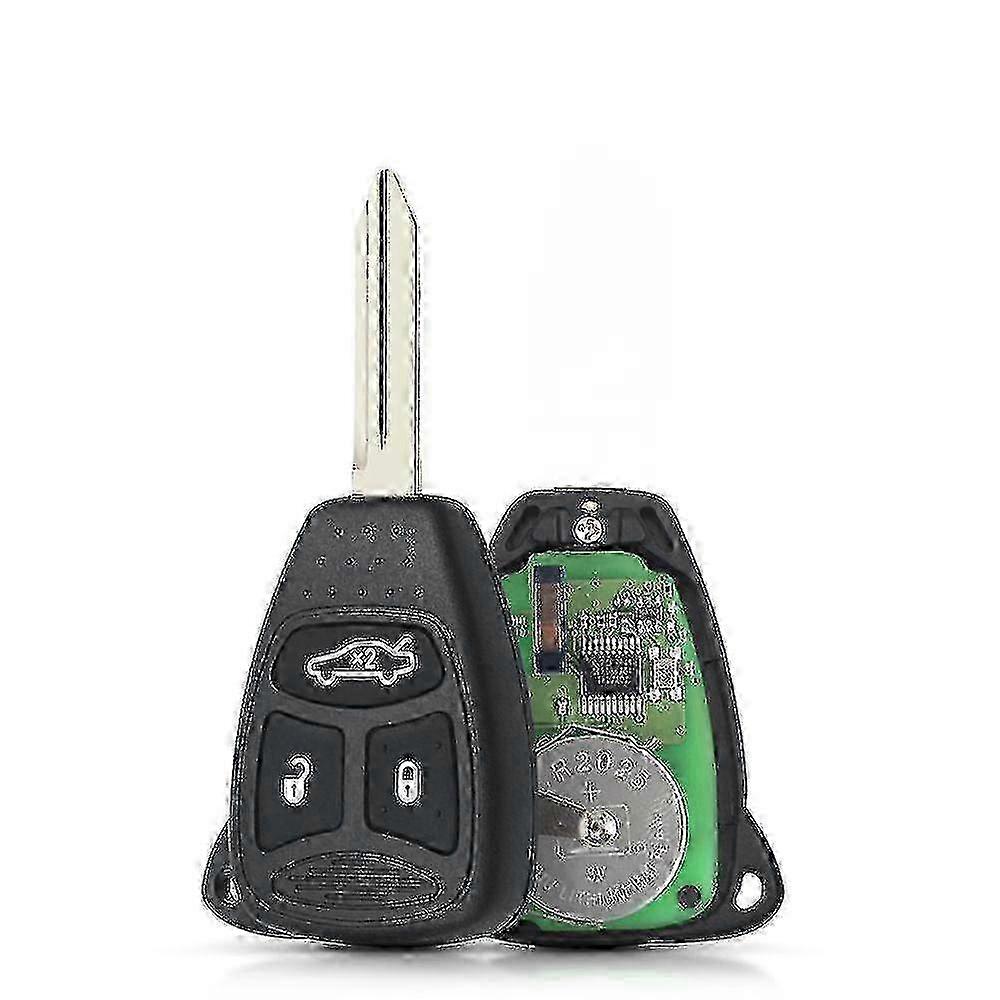 4-Button 315MHz Replacement Key Fob Remote Compatible with Dodge Chrysler Jeep KOBT04A Models