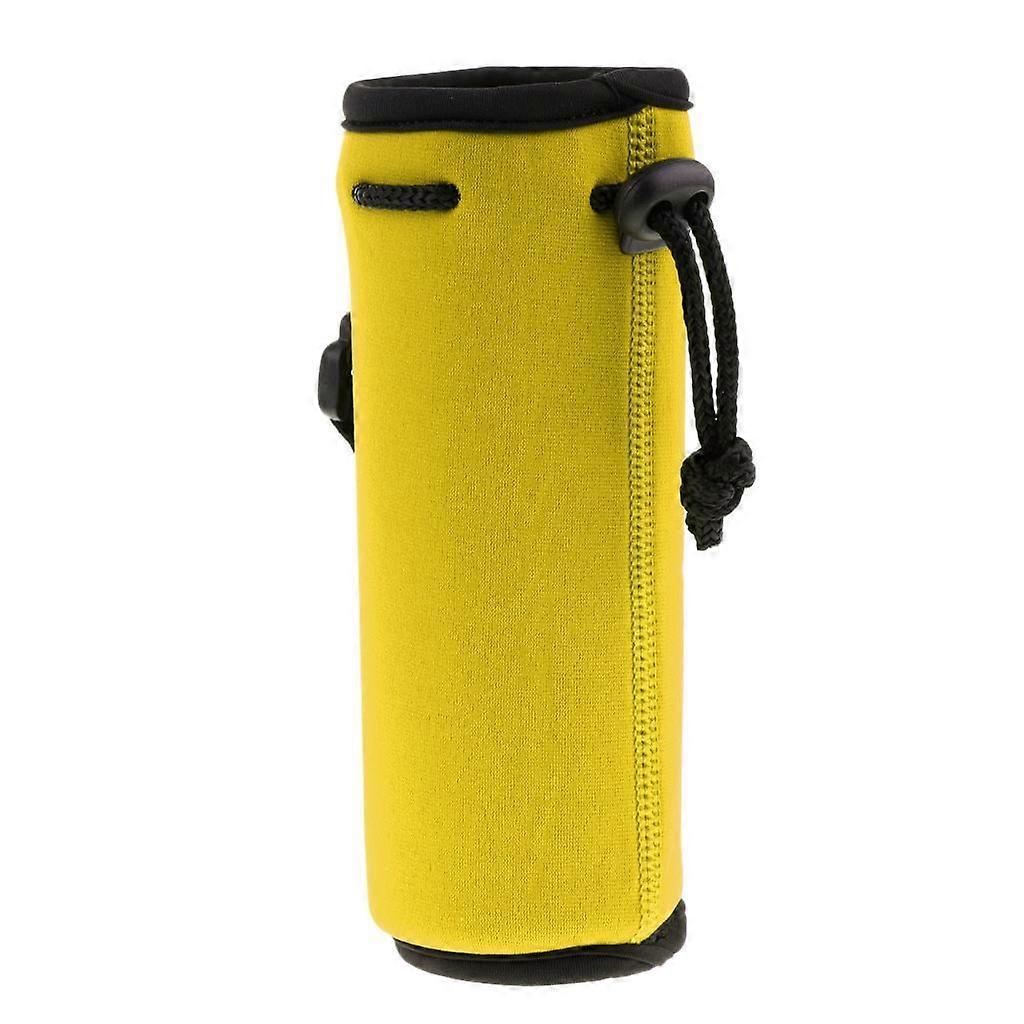 Neoprene Insulated Bottle Cover, 500ml Water Bottle Sleeve with Hook Clip, Drawstring Top, Multiple Colors
