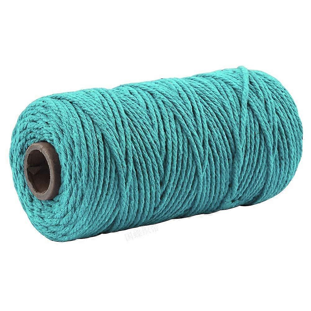 Garden Twine 3mm Cotton Cord Macrame String Easy To Knot For DIY Crafts, Home Decor, Wedding Decor Sky Blue